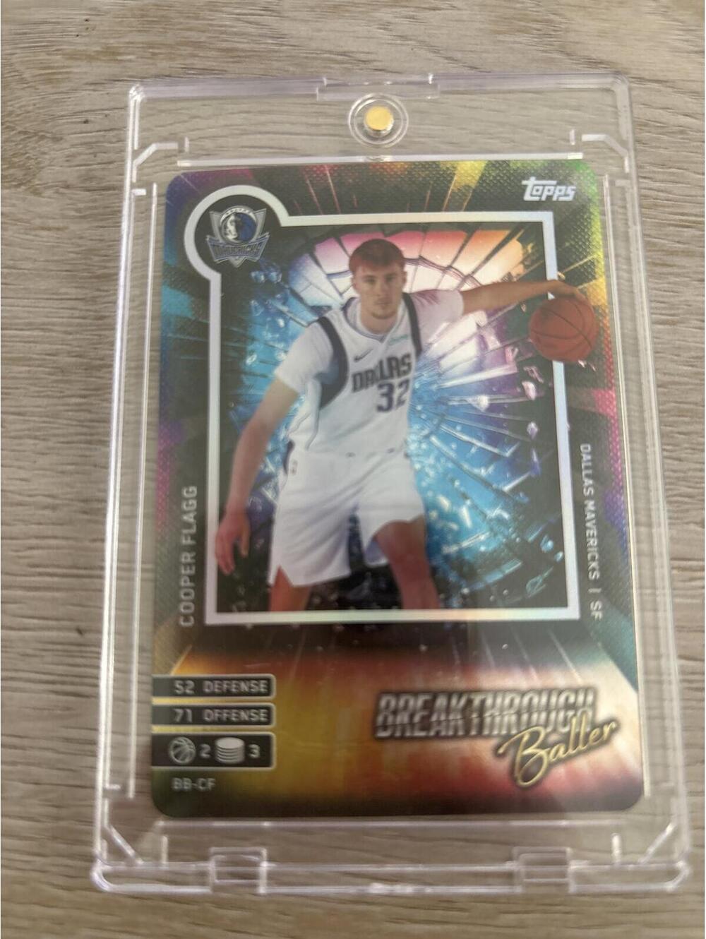 Cooper Flagg Dallas Mavericks Match Attax Break Through Battles Basketball